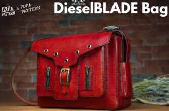 Выкройка сумка мужская из кожи Diesel Blade скачать бесплатно