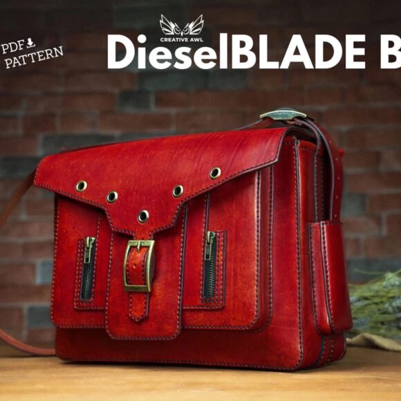 Выкройка сумка мужская из кожи Diesel Blade скачать бесплатно