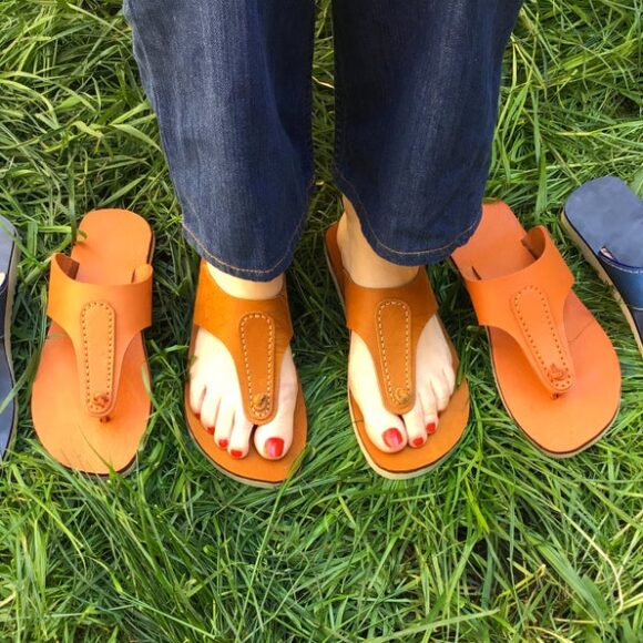 Выкройка pdf шлёпанцы из кожи