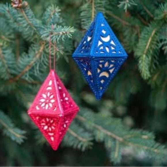 Выкройка из кожи для кожевников ёлочные игрушки