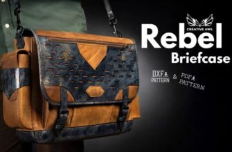 Выкройка портфель Rebel из кожи своими руками