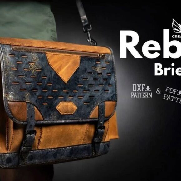 Выкройка портфель Rebel из кожи своими руками