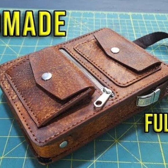 Кожаная сумка мессенджер выкройка