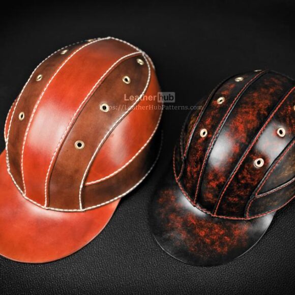 Бейсболка из кожи мужская